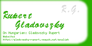 rupert gladovszky business card
